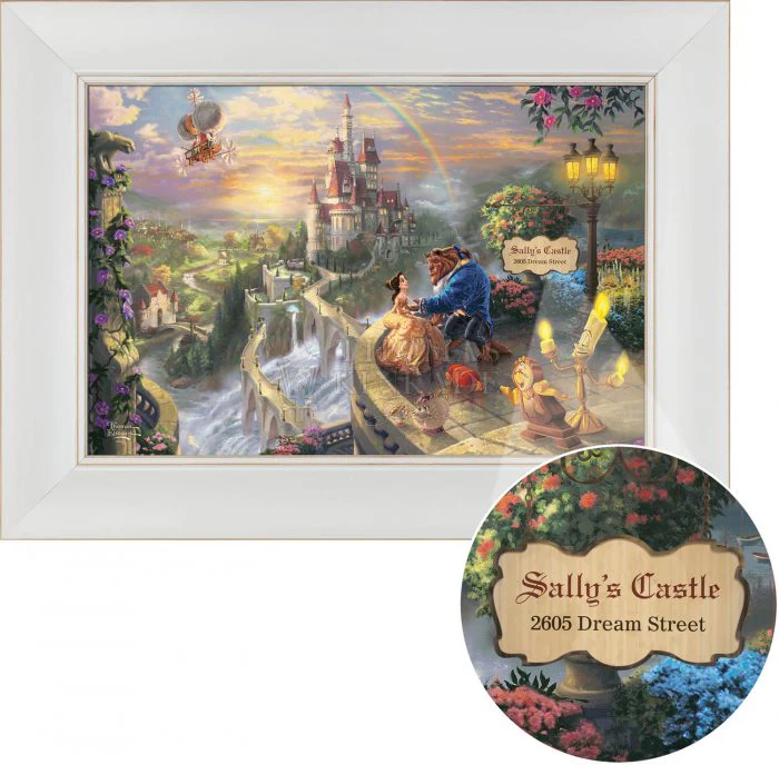 Beauty and the Beast Falling In Love - Personalized Canvas