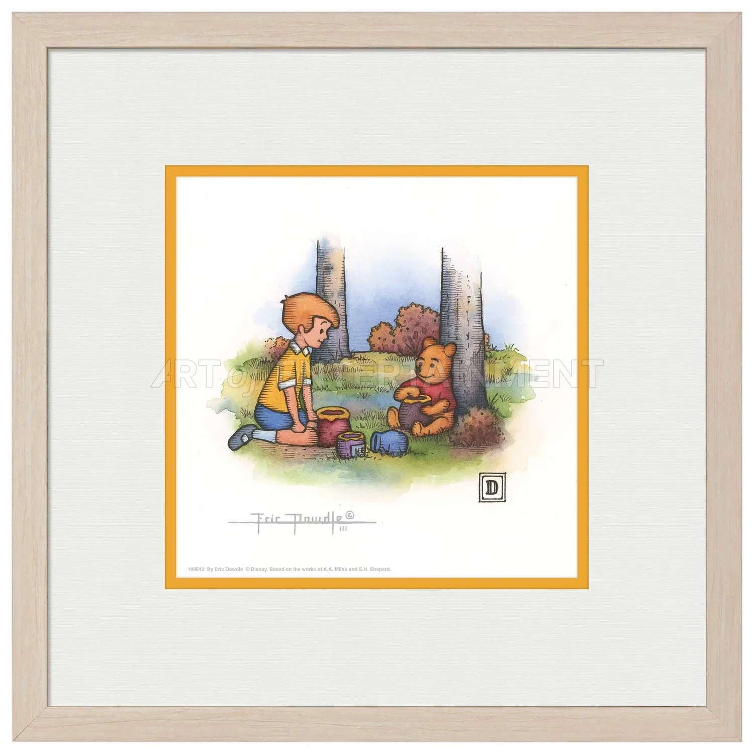 Christopher Robin and Winnie the Pooh Eating Honey - Image 3