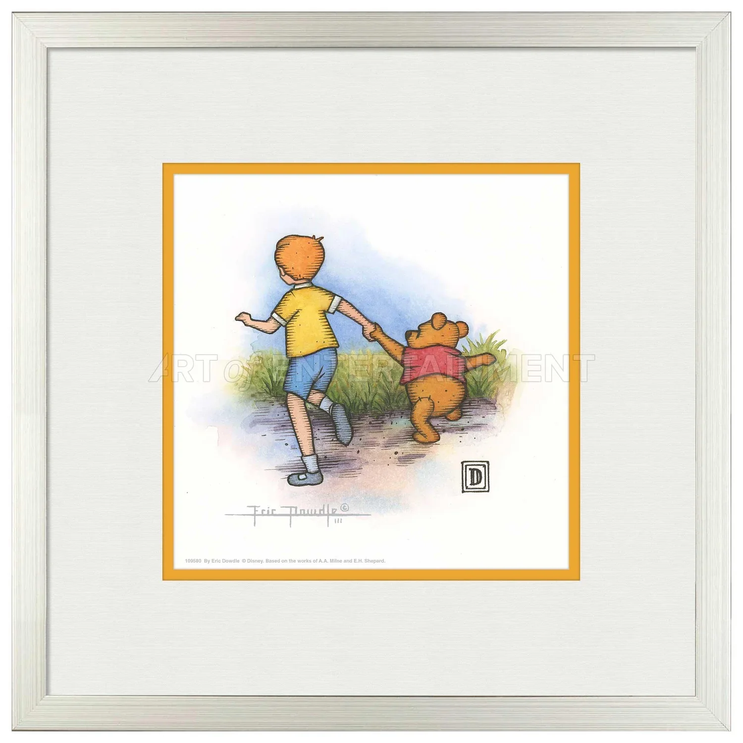 Christopher Robin and Winnie the Pooh Holding Hands - Image 2