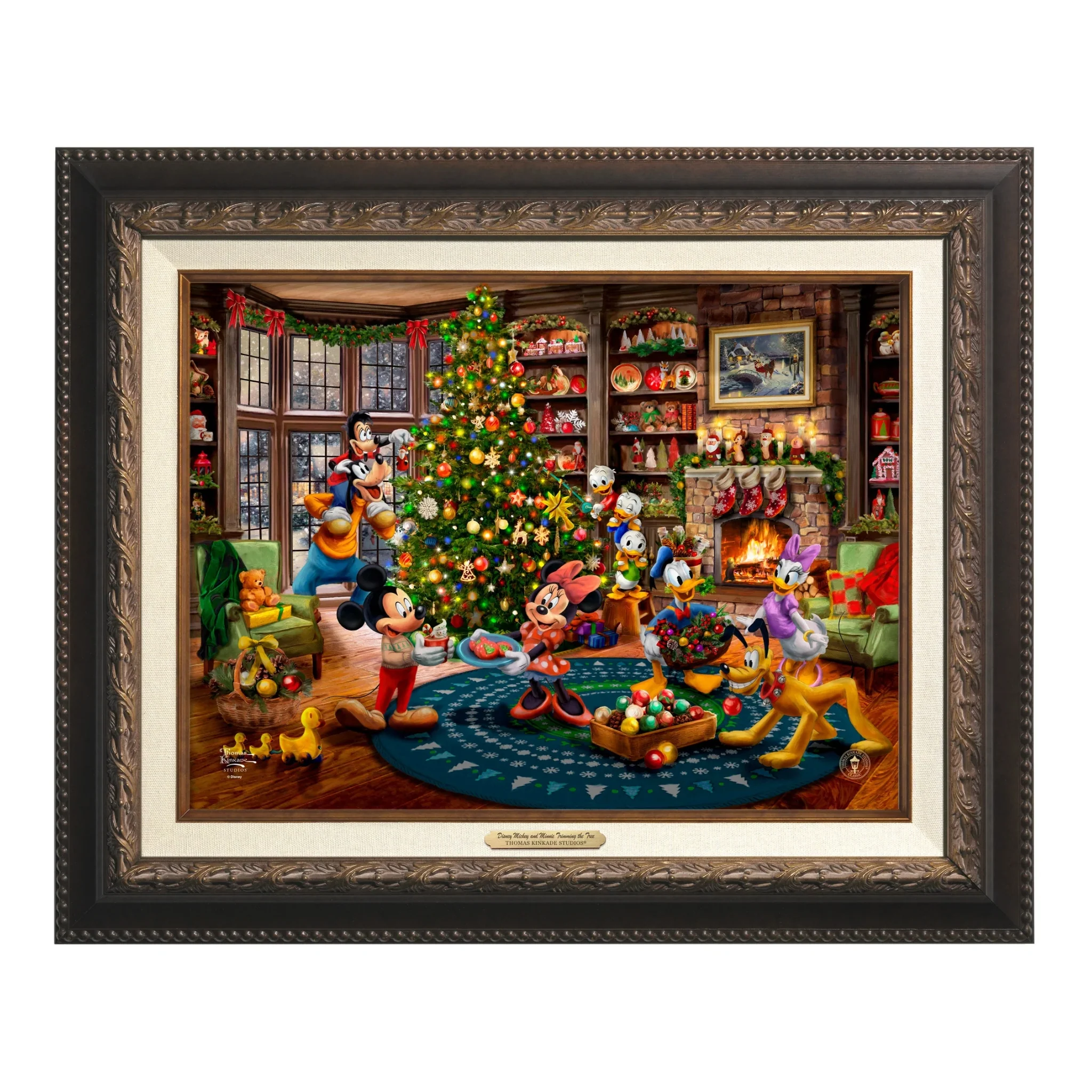 Mickey and Minnie Trimming the Tree