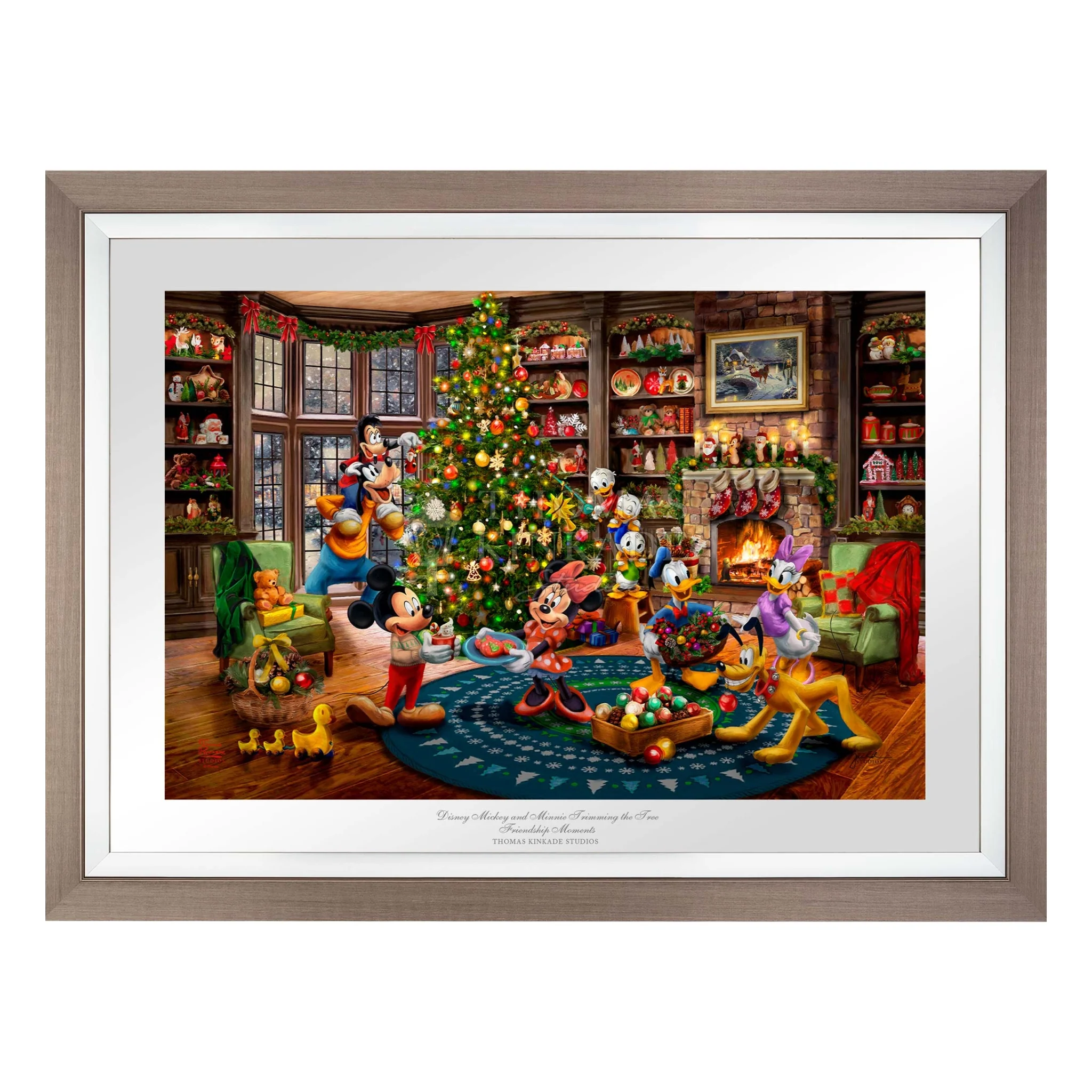 Disney Mickey and Minnie Trimming the Tree