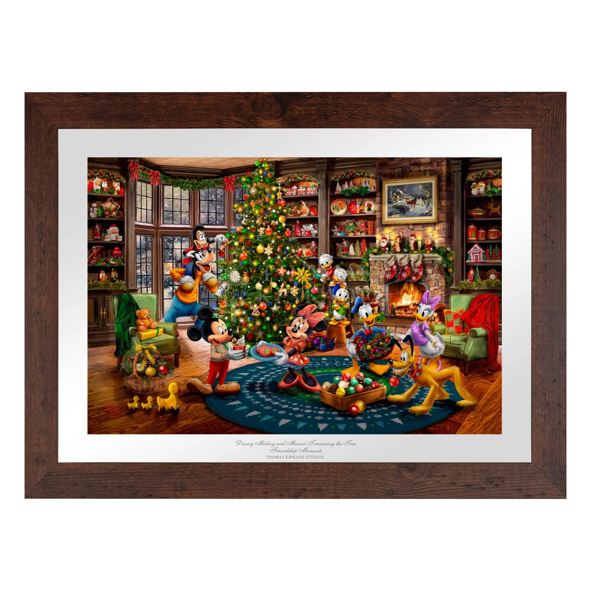 Disney Mickey and Minnie Trimming the Tree - Image 4