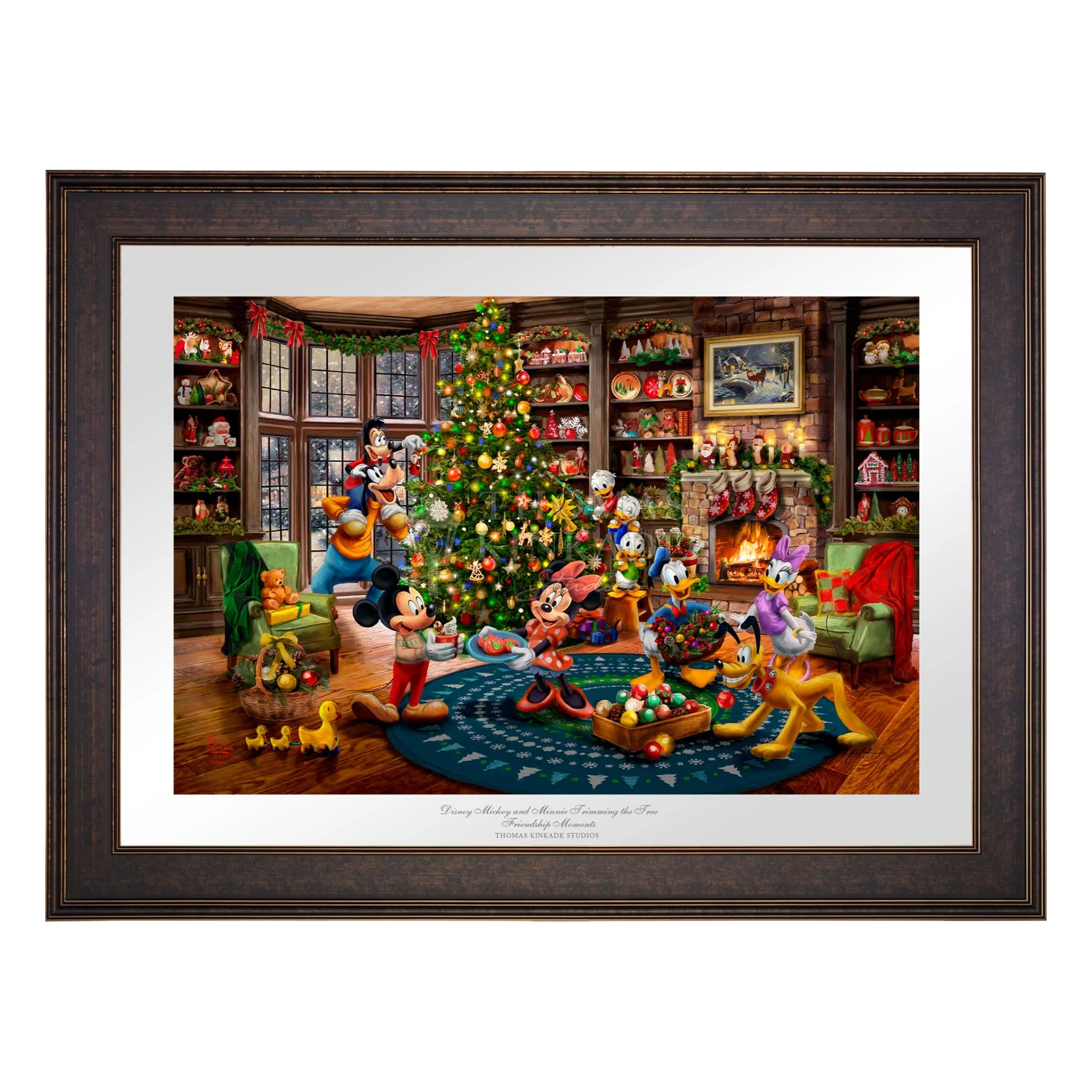 Disney Mickey and Minnie Trimming the Tree - Image 5