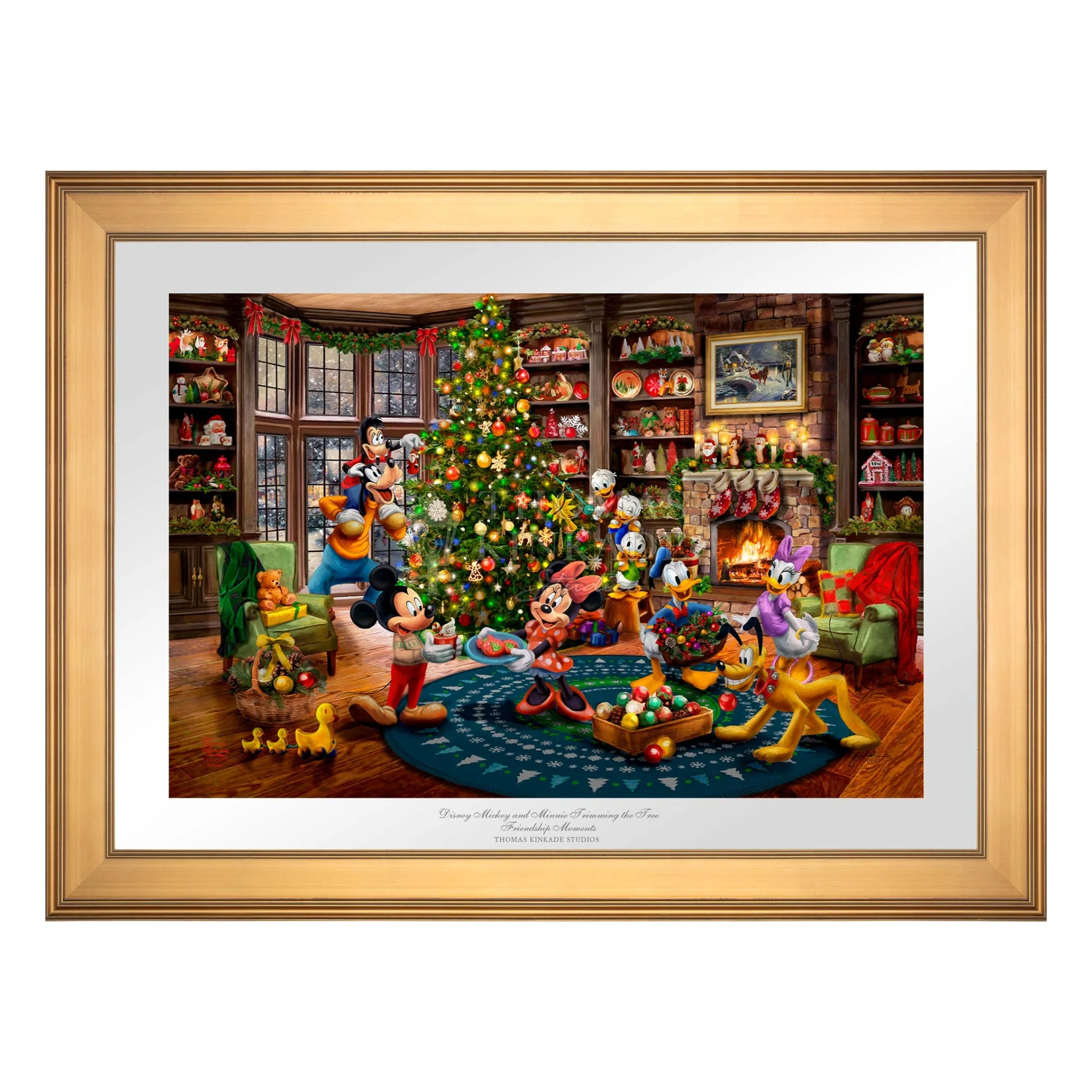 Disney Mickey and Minnie Trimming the Tree - Image 6