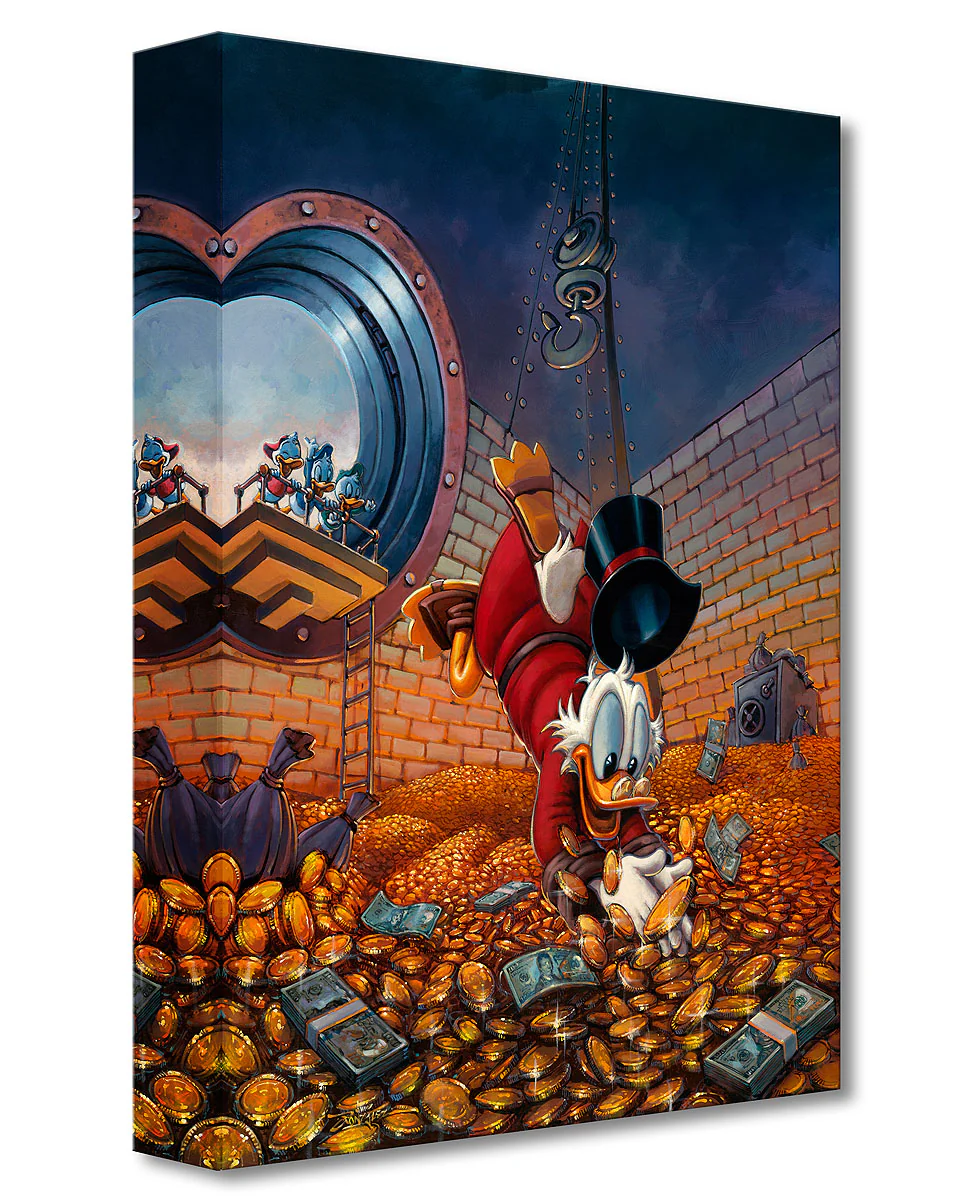 Diving in Gold - Disney Treasures on Canvas