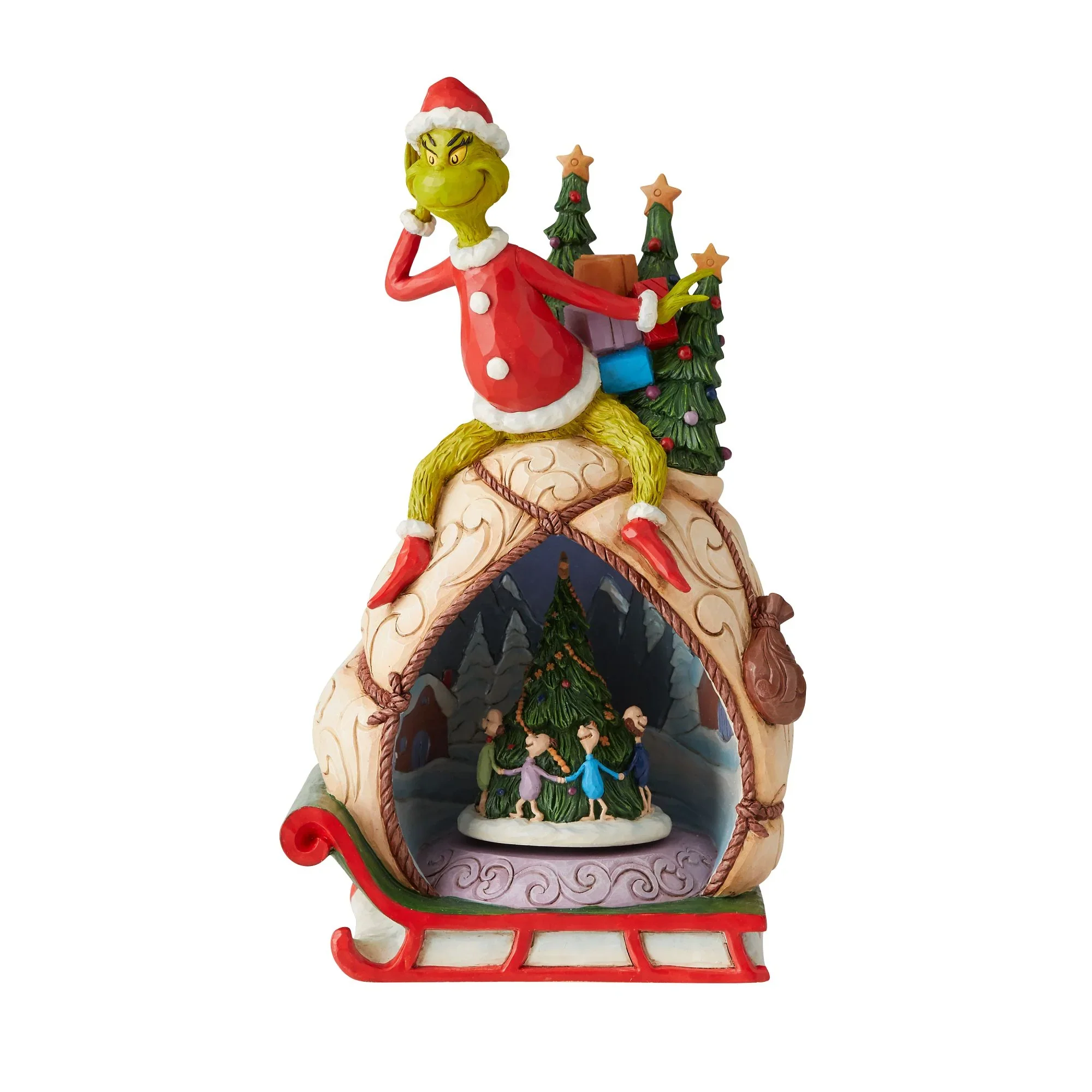 Grinch with Lited Rotatable Scene - Image 2