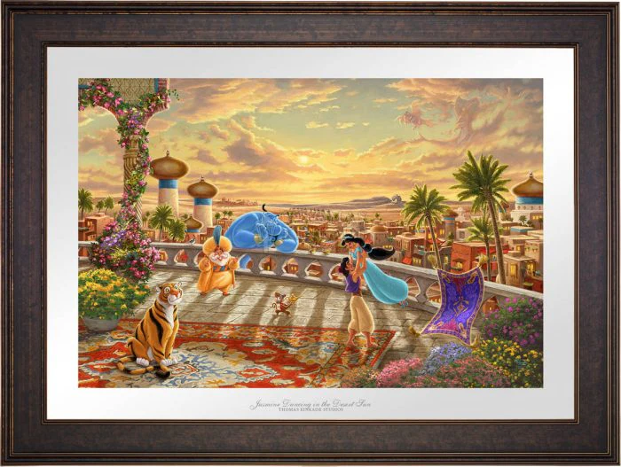 Disney - Jasmine Dancing in the Desert Sunset