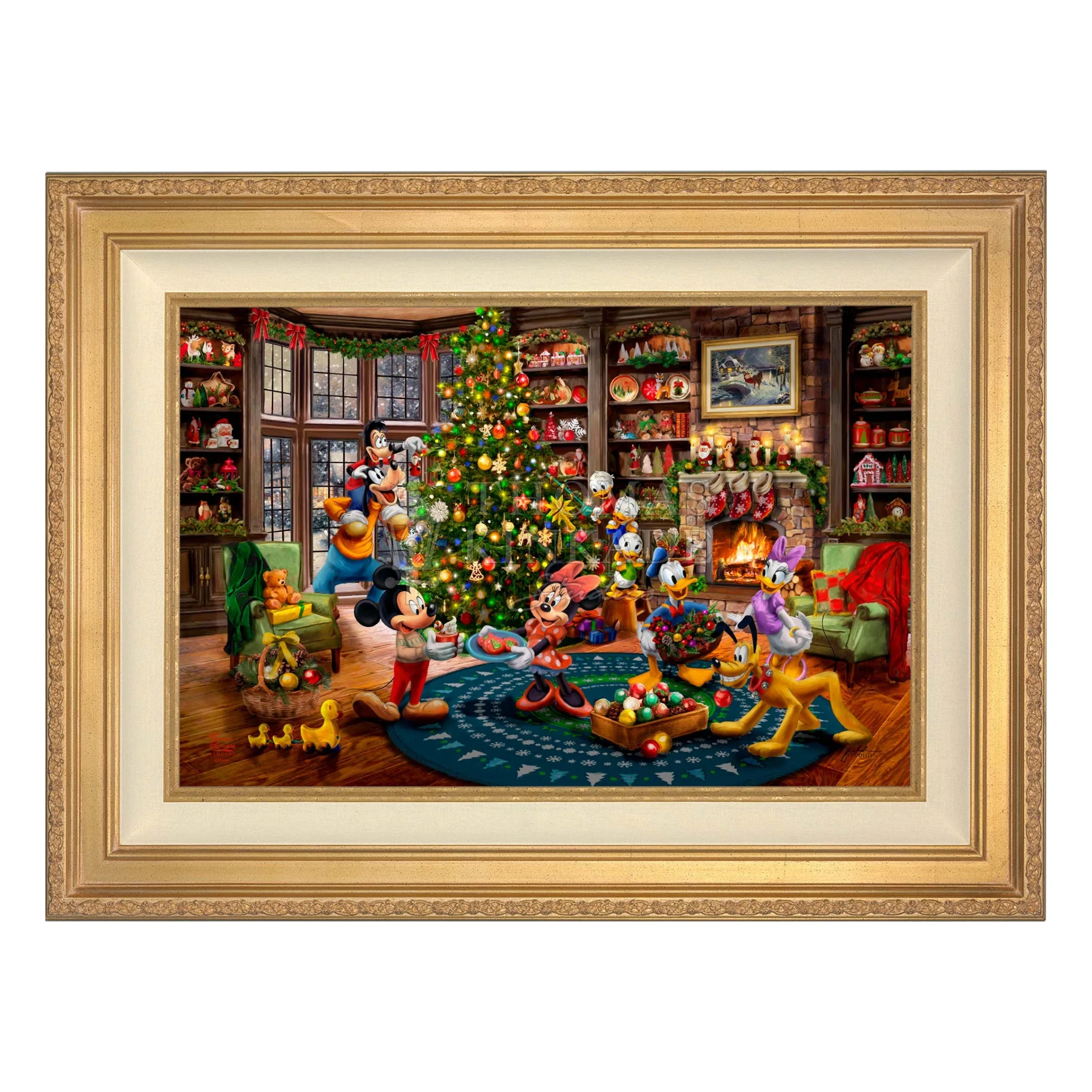 Disney Mickey and Minnie Trimming the Tree