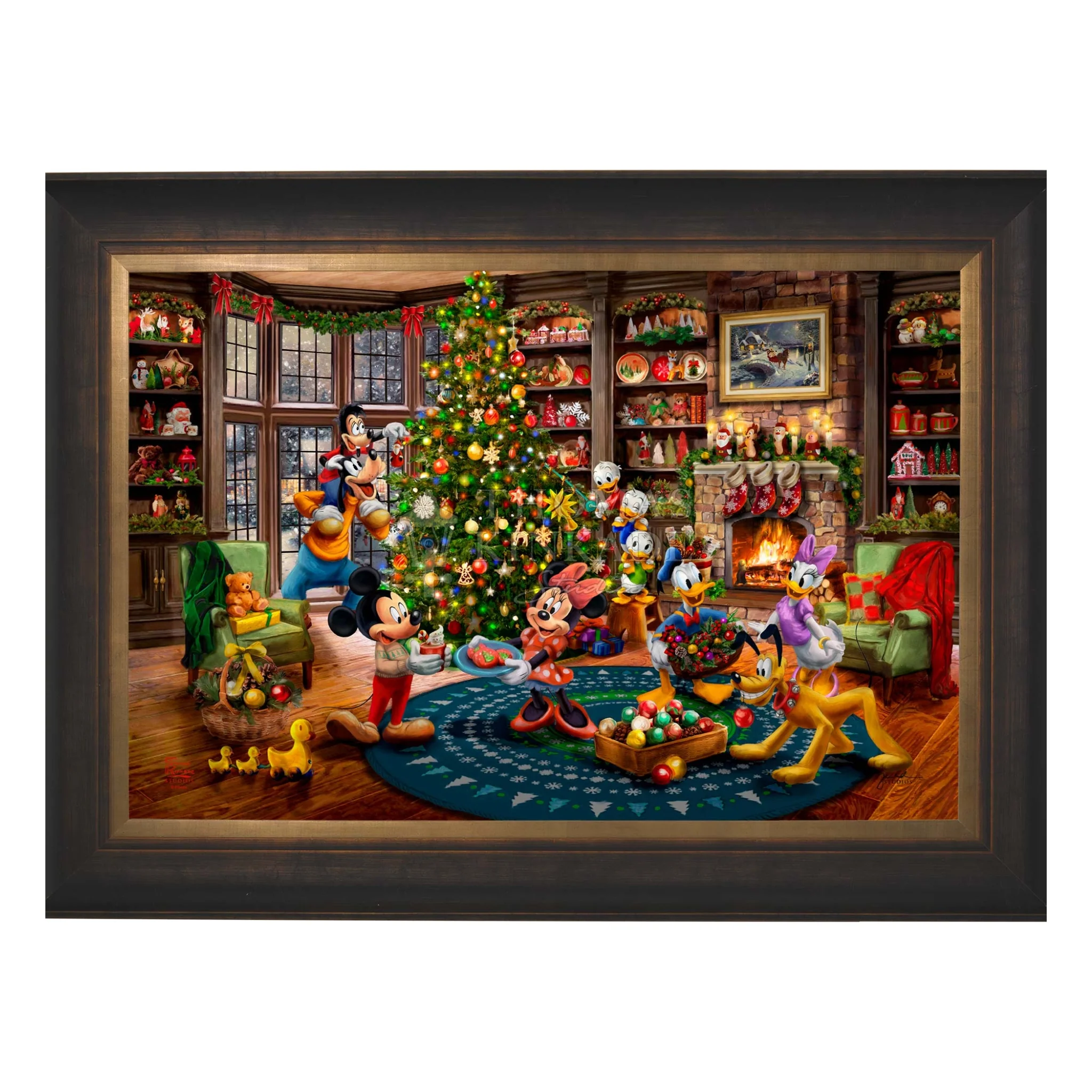Disney Mickey and Minnie Trimming the Tree - Image 10