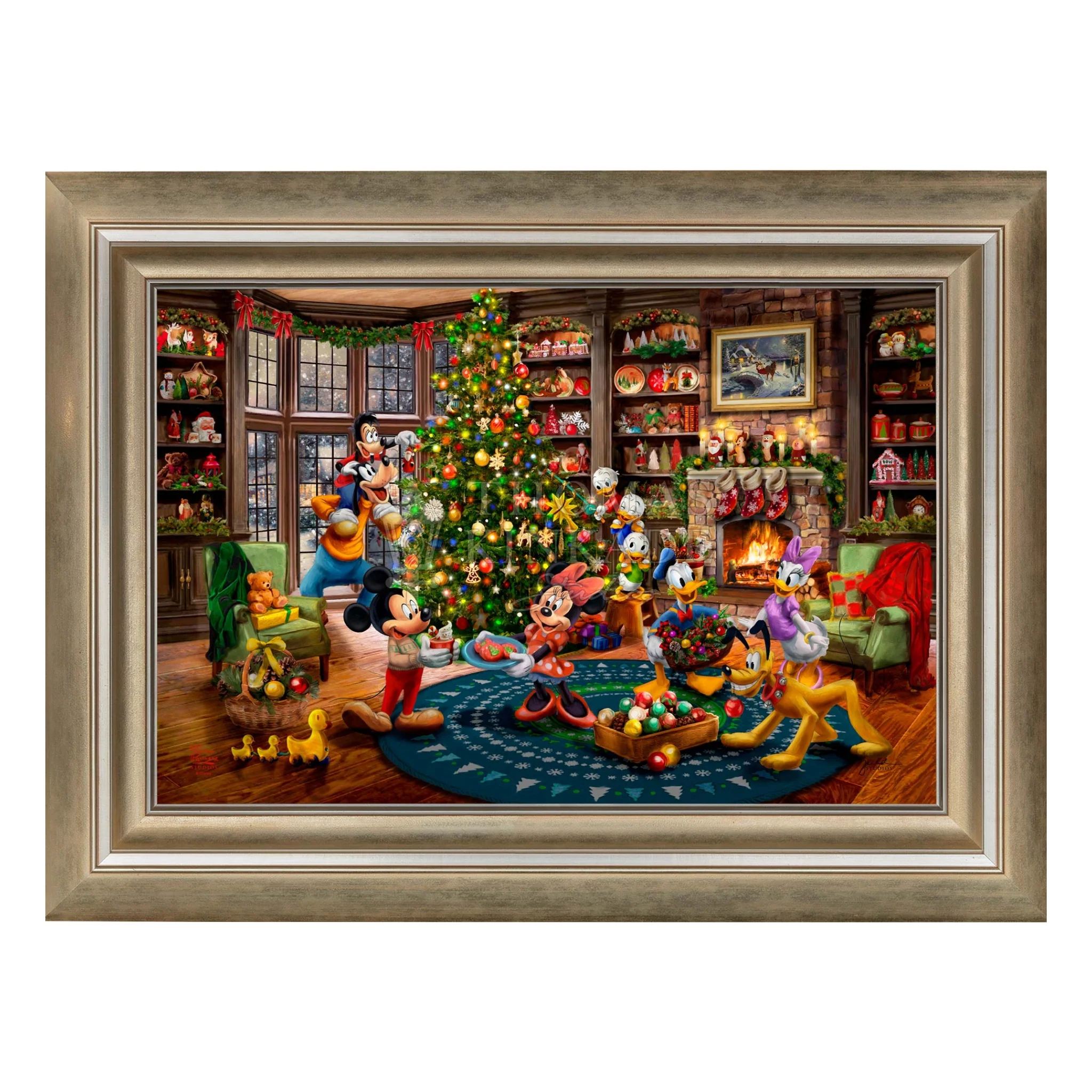 Disney Mickey and Minnie Trimming the Tree - Image 4