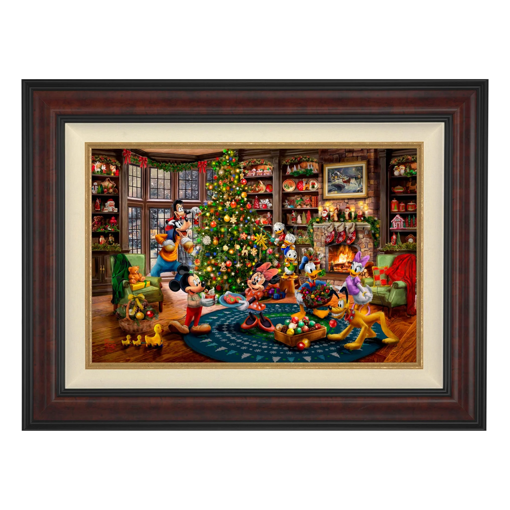 Disney Mickey and Minnie Trimming the Tree - Image 5
