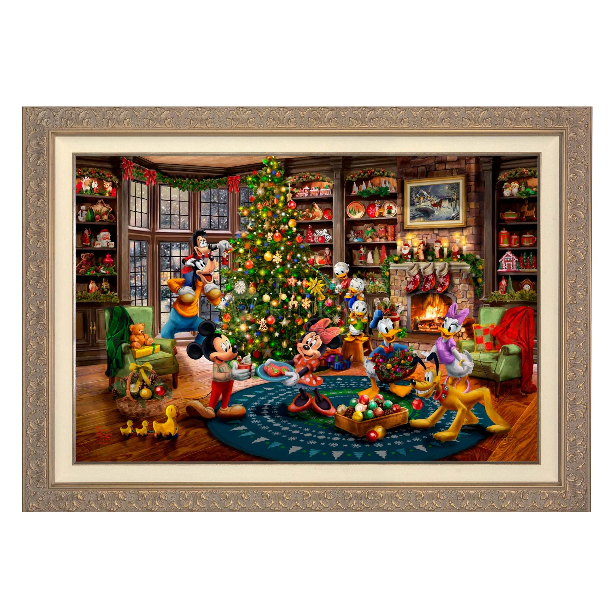 Disney Mickey and Minnie Trimming the Tree - Image 6
