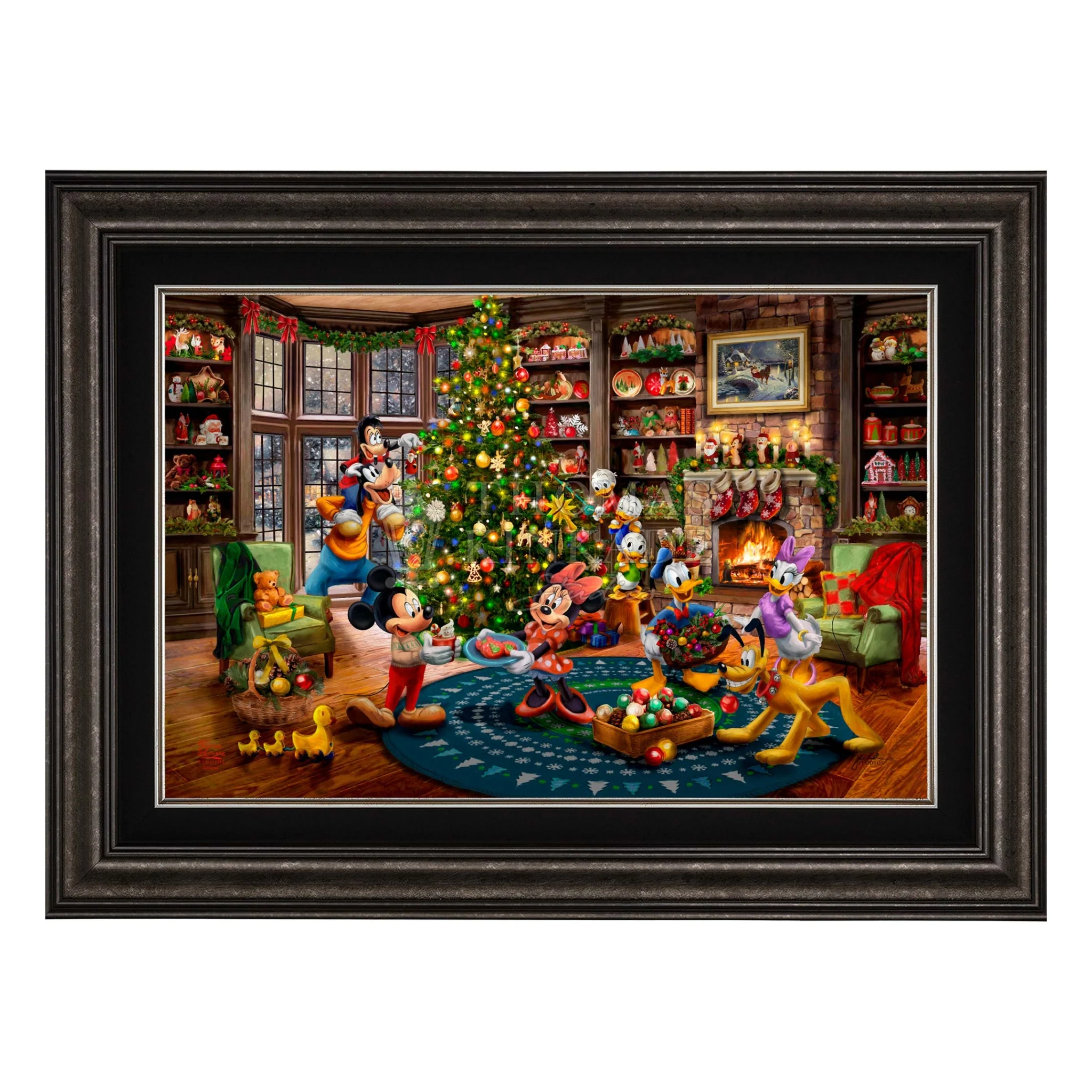 Disney Mickey and Minnie Trimming the Tree - Image 8