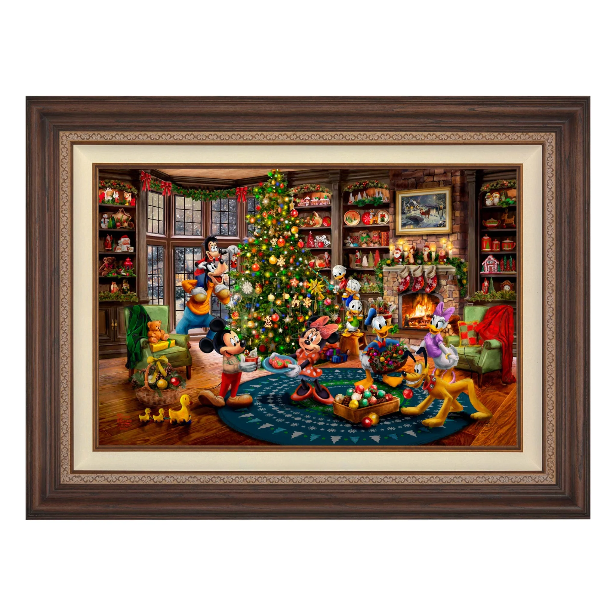 Disney Mickey and Minnie Trimming the Tree - Image 9