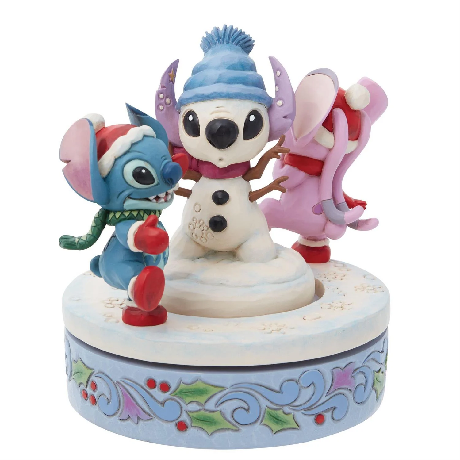 Stitch and Angel Building a Snowman - Image 2