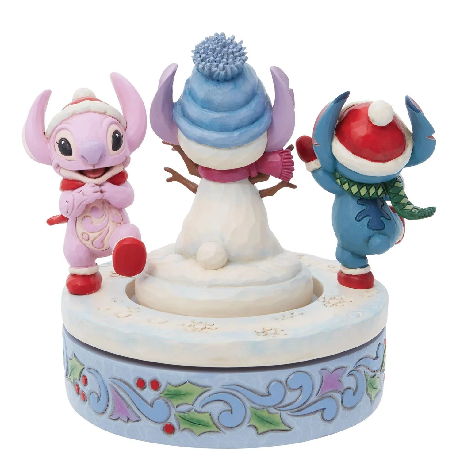 Stitch and Angel Building a Snowman - Image 3